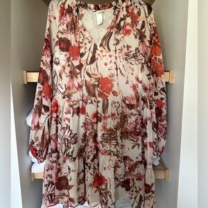 Floral Printed FALL dress 🍂🍁